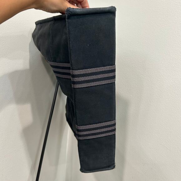 1016 HERMÈS Toile Fourre-Tout MM Tote Grey - Picture 7 of 8